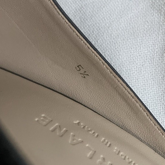 Everlane 90s Heeled Leather Mule Size 5.5 Black Slip-On Chunky Made in Italy - Picture 8 of 10